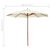 Parasol Ecru / Beige / Wit - 3 meter doorsnede huren 