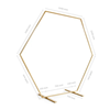 Backdrop Goud Hexagon