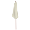 Parasol Ecru / Beige / Wit - 3 meter doorsnede huren 