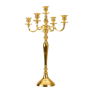 5 armige Kandelaar Goud 60 cm 