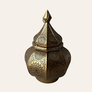 gouden arabisch windlicht voor bruiloft decoratie