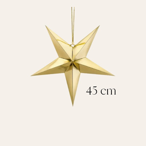 gouden ster 45 cm hangdecoratie voor kerst en evenement styling