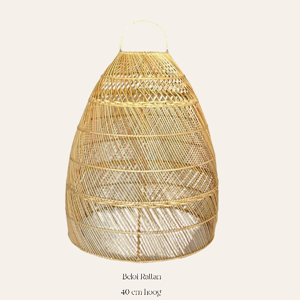 grote rattan lampenkap 40 cm boho bruiloft decoratie
