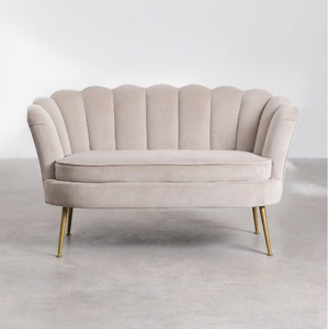 Velvet Bankje Beige 
