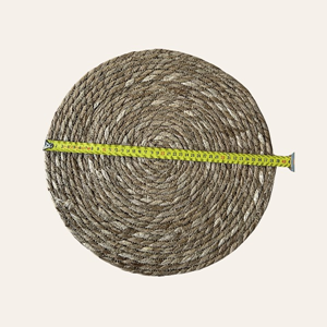 ronde zeegras placemat 40 cm voor boho bruiloft tafelstyling