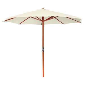 Parasol Ecru / Beige / Wit - 3 meter doorsnede huren 