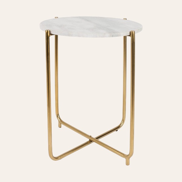 Bijzettafel Marmer Goud