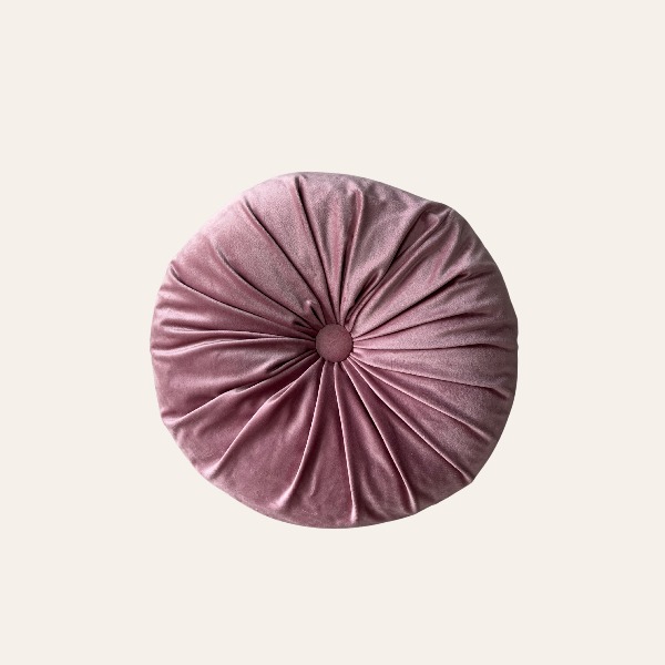 sierkussen oud roze knoop rond voor bruiloft lounge styling