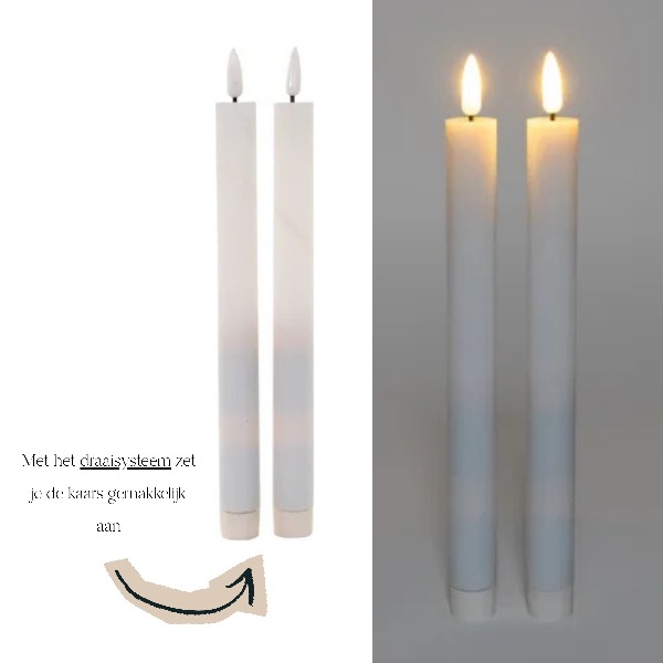 Witte Led Kaarsen